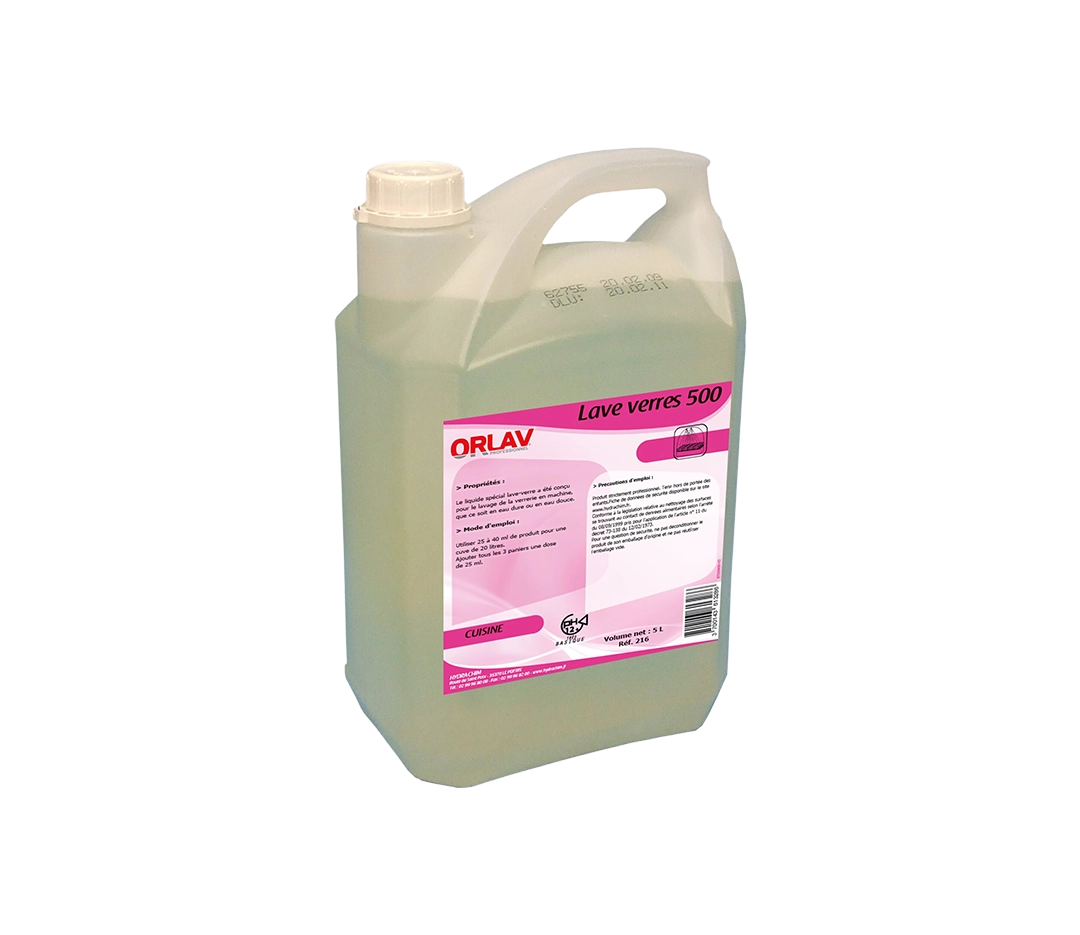 Liquide Lave Verre 500 - 5L