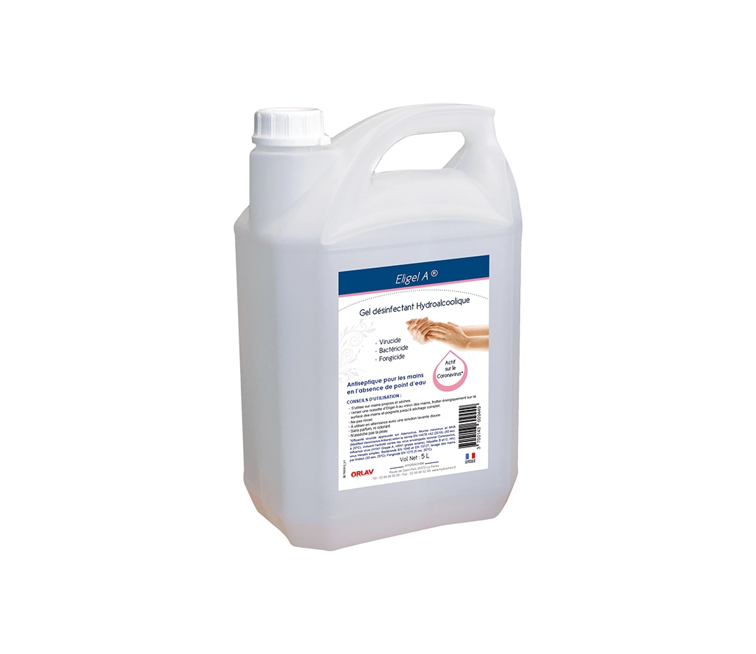 Gel hydroalcoolique ELIGEL A - 5 Litres