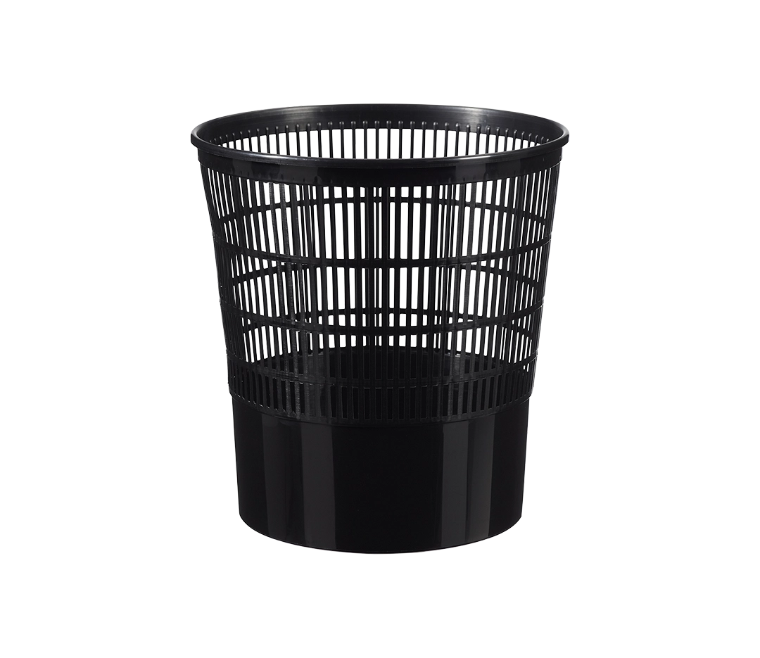 Corbeille a papier noire - 16L