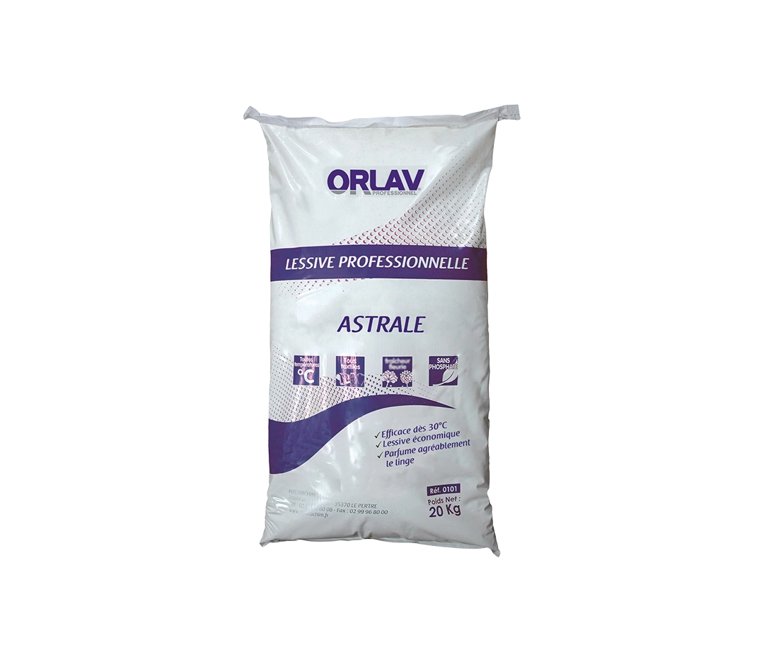 Lessive poudre astrale LINGE - Sac 20kg