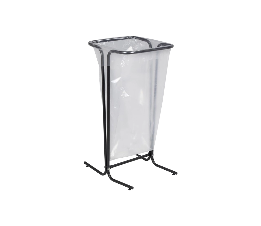 Support sac poubelle tubulaire à pied 110L