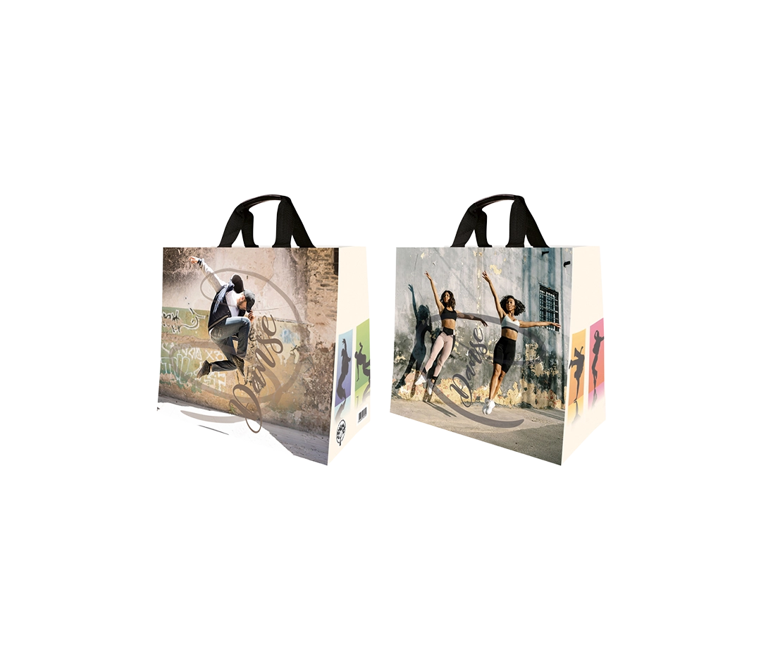 Sacs cabas tissés danse - 37+23x36 cm