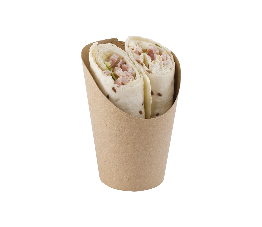 Pot à wrap kraft brun 360ml - x50