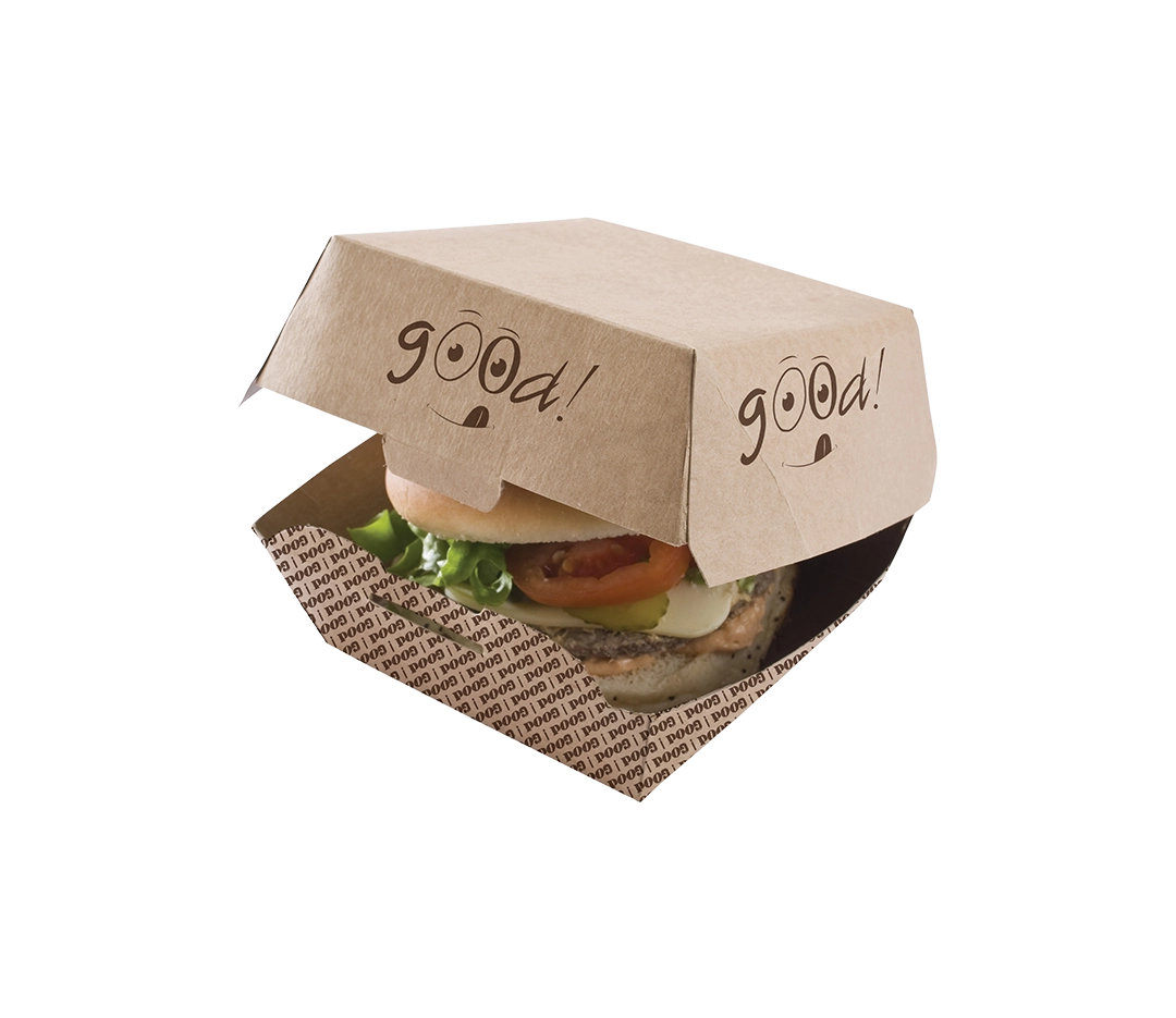 Boite burger kraft 14x14x80 - x50