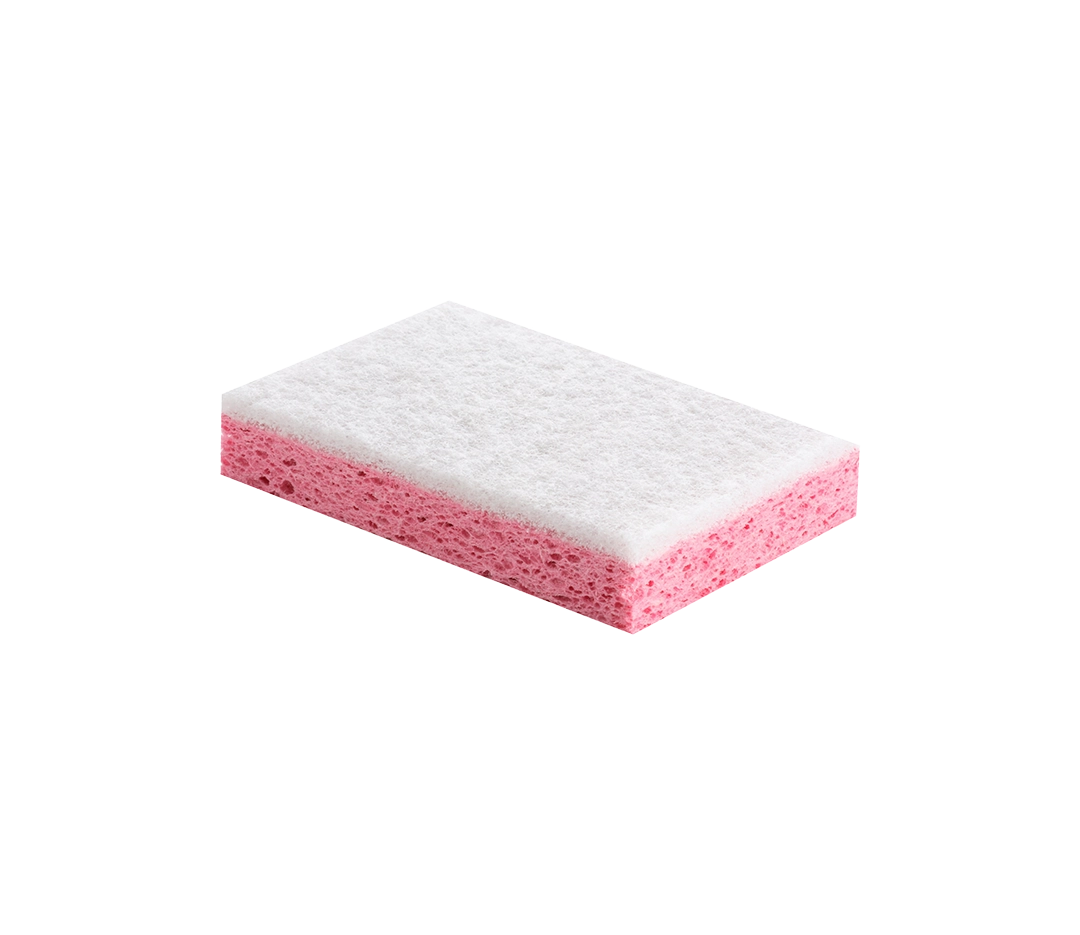 Éponge Végétale Rose & Blanche Grand Modèle