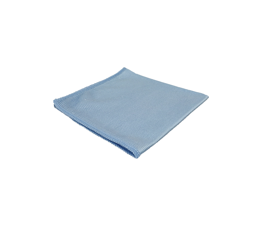 Lavette micro vitre 38x38 bleue - x5