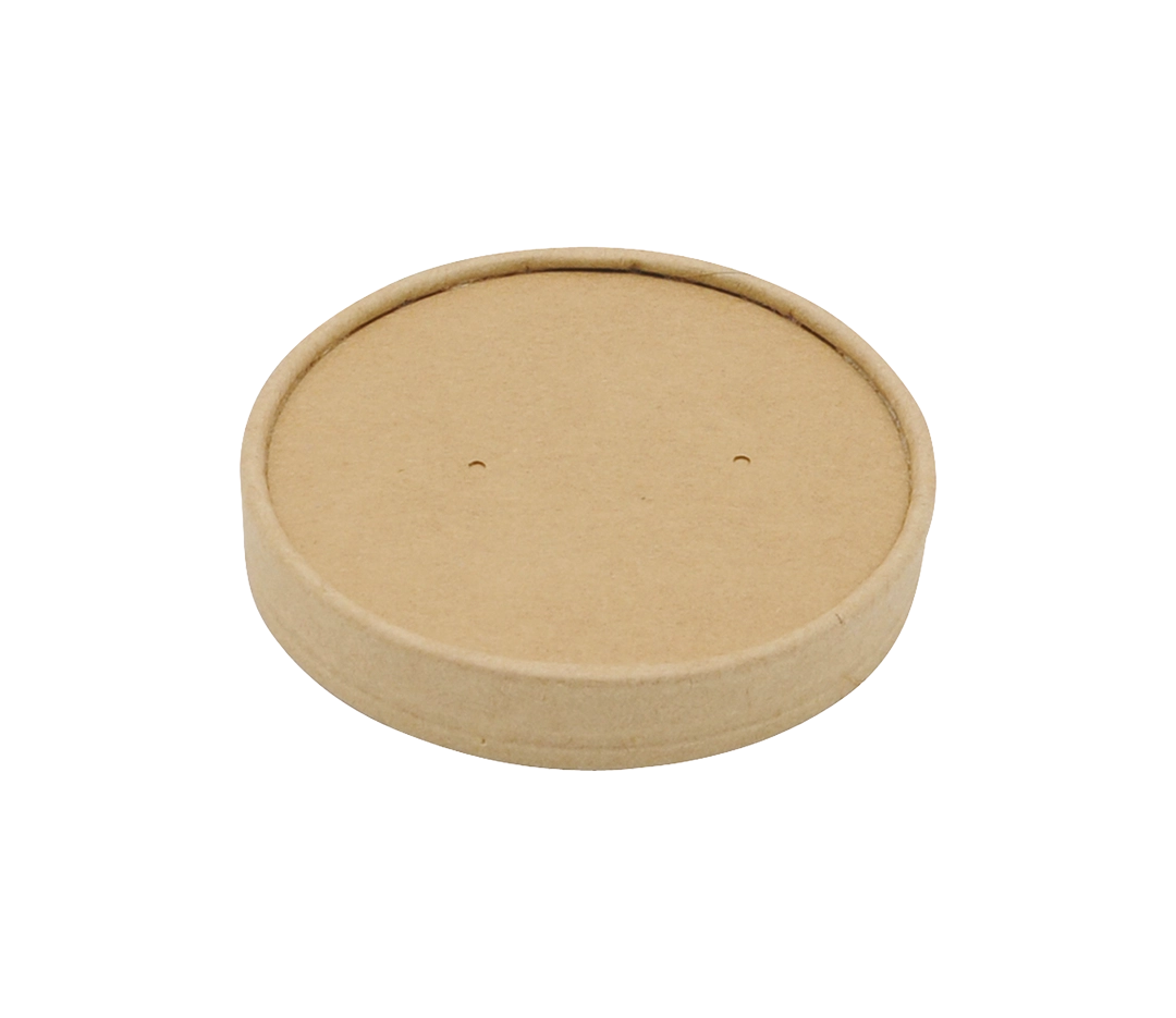 Couvercles Kraft pour pots à soupe x50