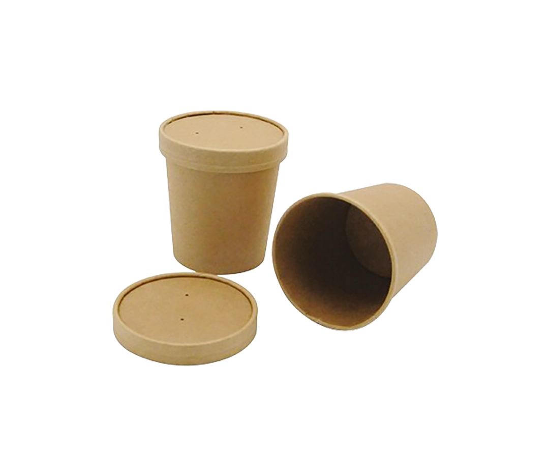 Pot a soupe kraft brun - x50