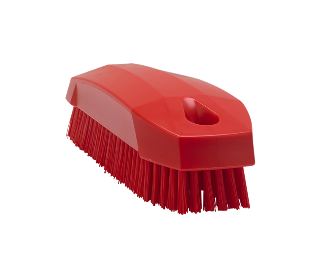 Brosse à main rouge ongle dur - 13cm