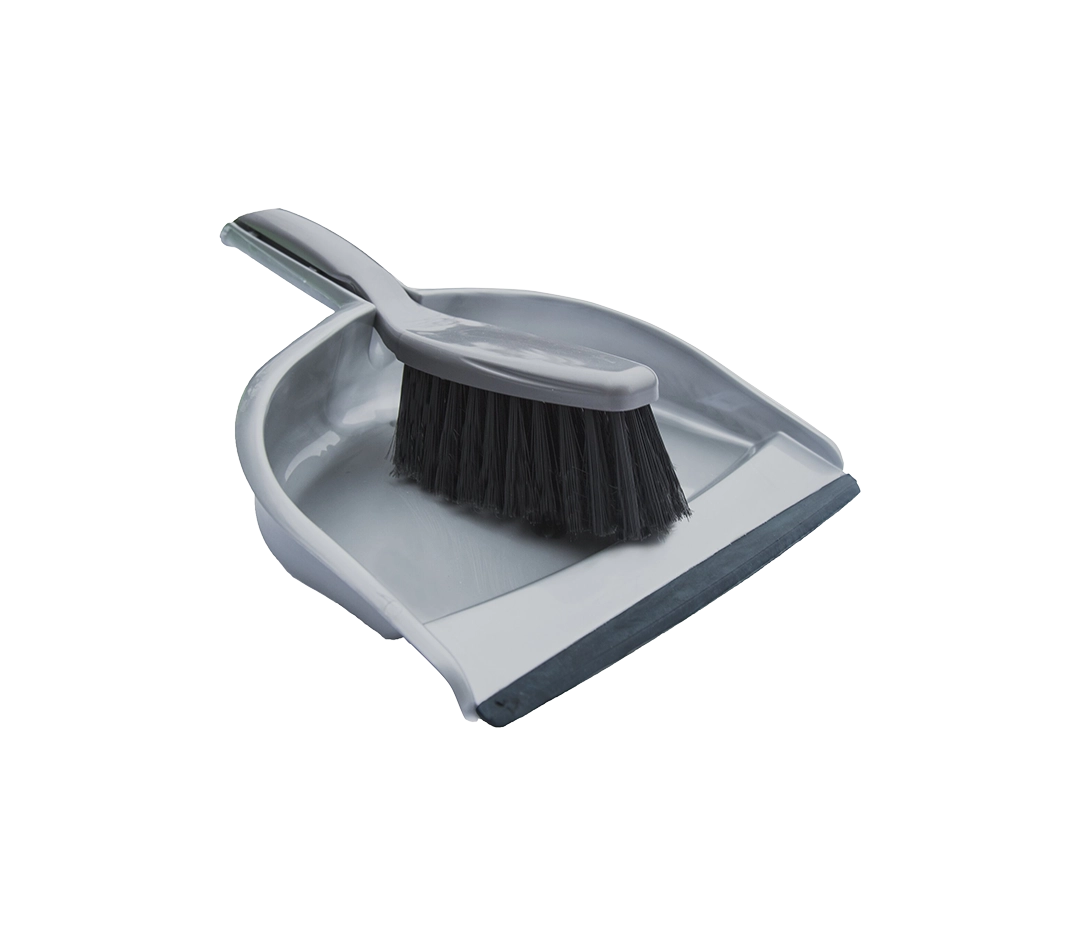 Combine pelle et balayette nylon grise