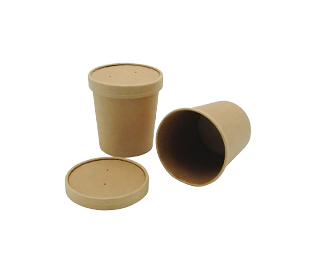Pot à soupe kraft brun - x50
