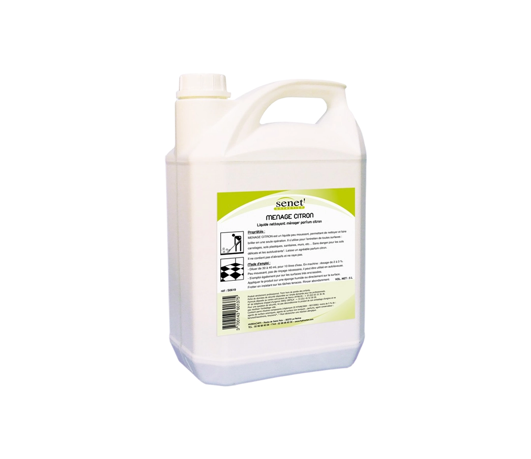 Produit Ménager Citron - Bidon de 5L