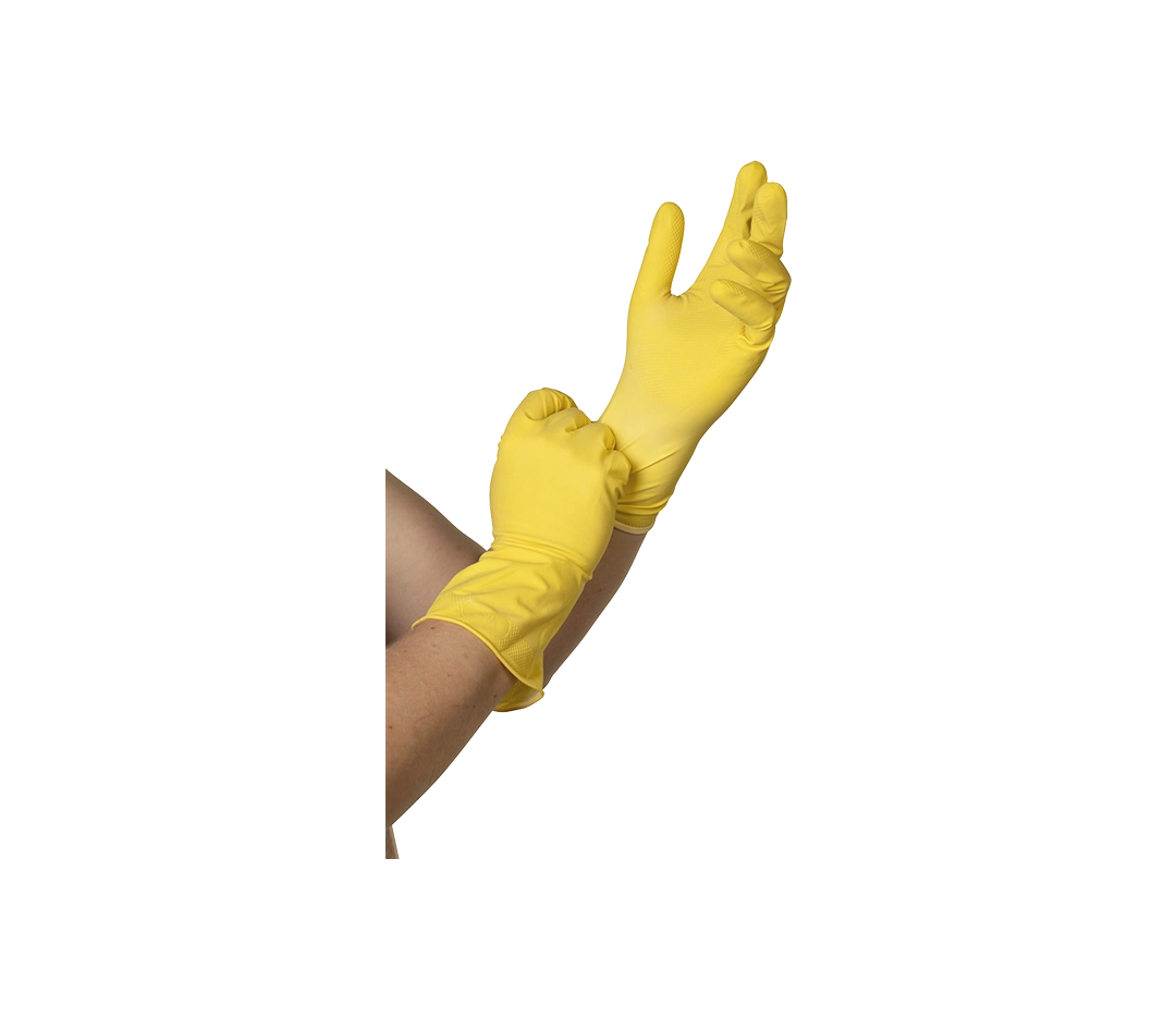 Gant menage jaune - T.S / Paire