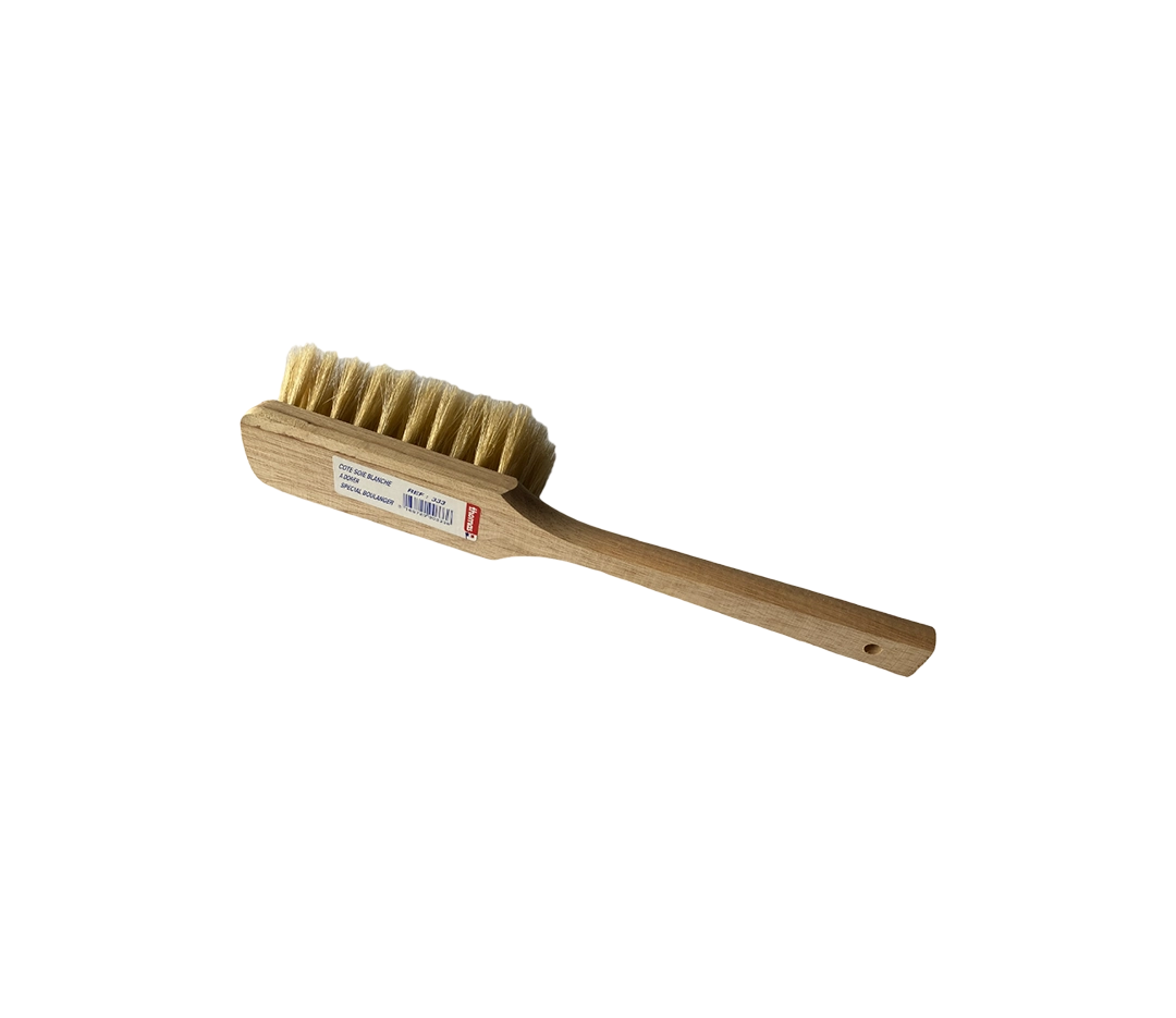 Brosse dorer soie blanche - 32cm