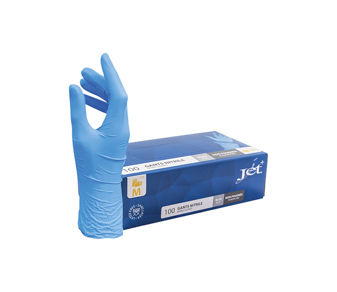 Gants nitrile bleus FLASH Taille XL - x100