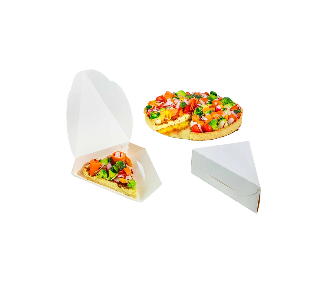 Boîte triangle blanche 16.5x12x5 - x50