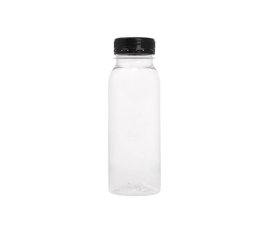 Mini bouteille carrée transparente 250ml - x231