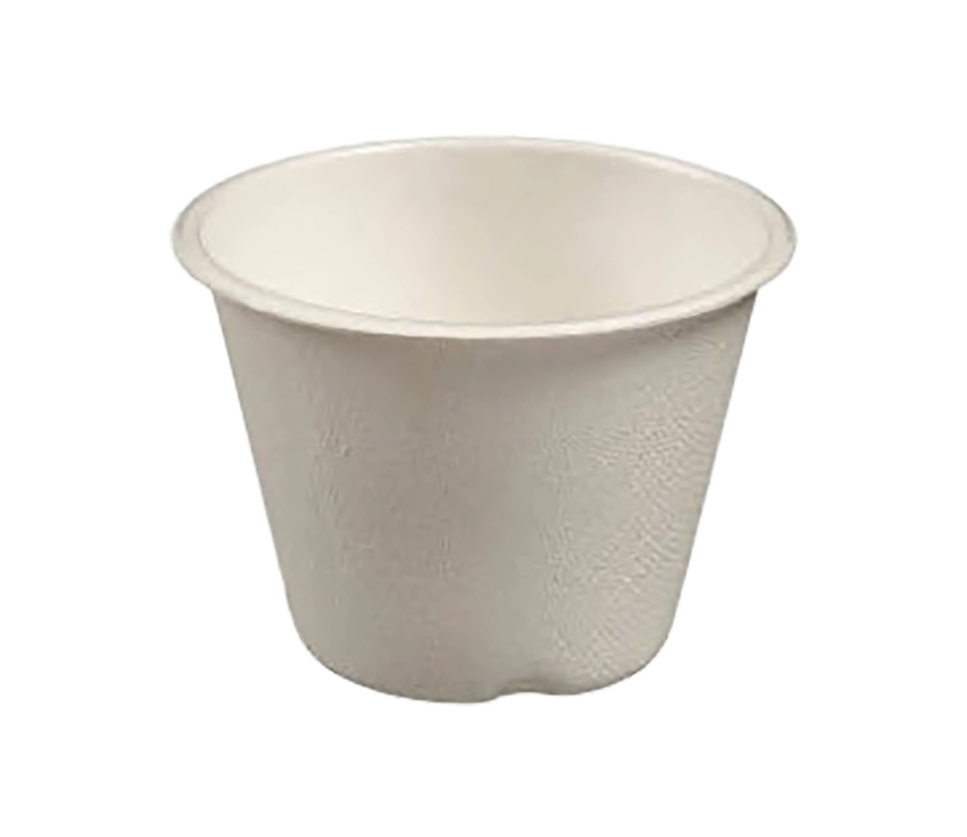 Pot en pulpe de canne blanche 240ml - x25