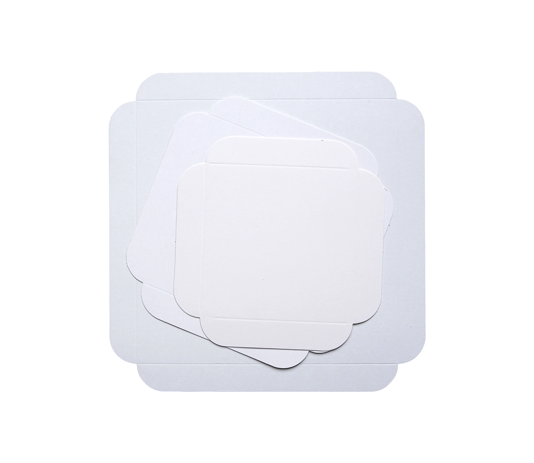 Carré rainé blanc 11cm - x250