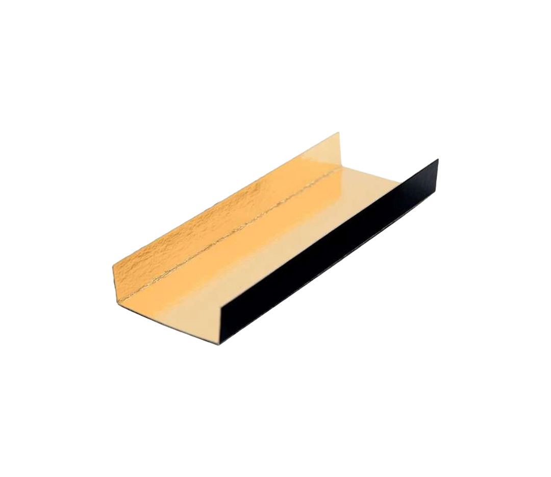 Fond plie noir & or 13x4.5cm - x200