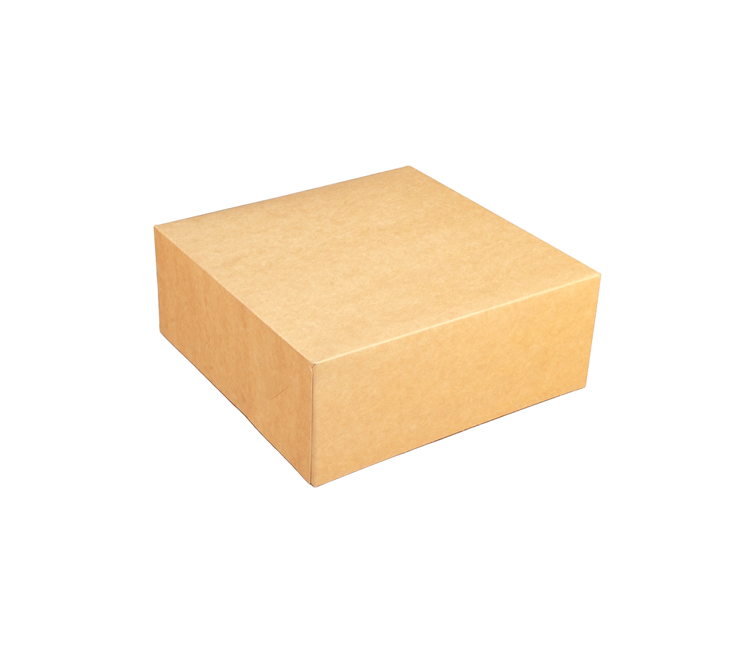 Boîte pâtissière kraft écru 18x8cm - x 50