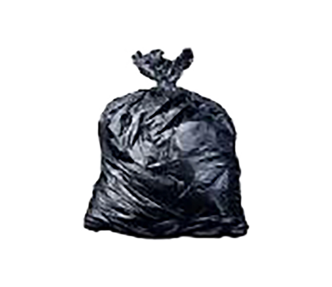 Sac poubelle noir PEBD 130L - x25