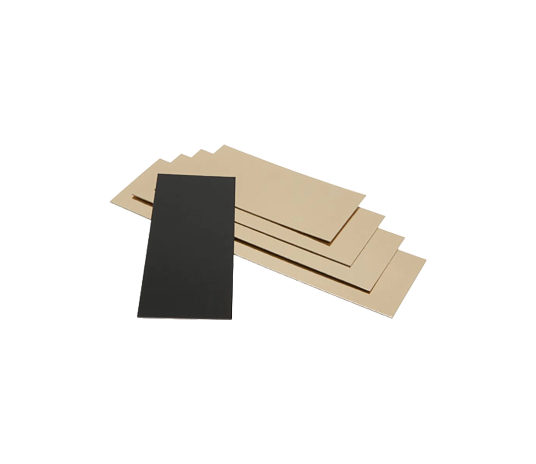 Semelles bûchettes OR-NOIR 5x10 cm - x200