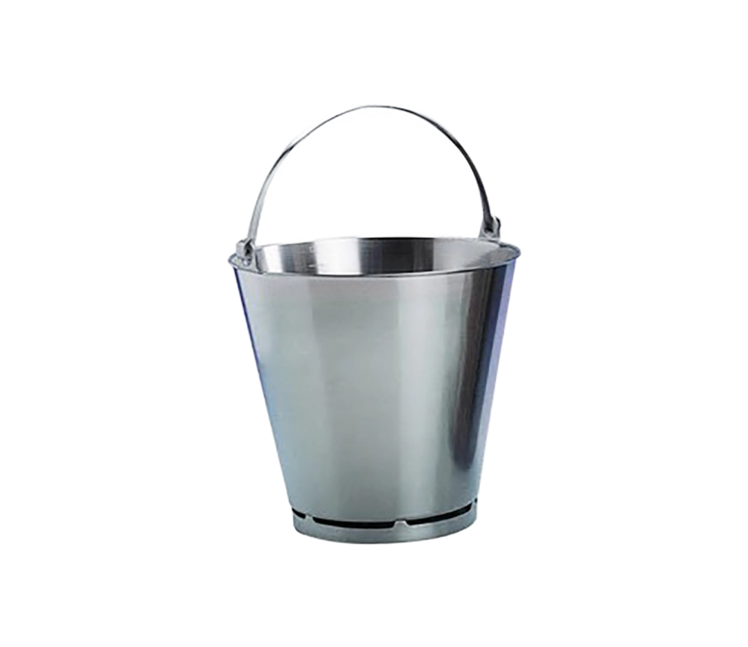Seau gradué en inox avec pied - 12L
