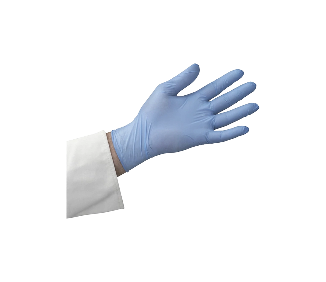 Gants Nitrile Bleu Taille M - Boite de 100