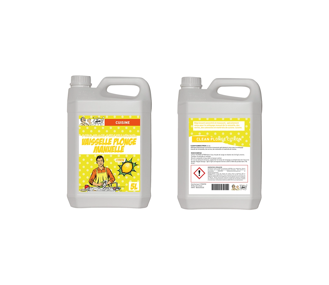Liquide vaisselle plonge citron - 5L