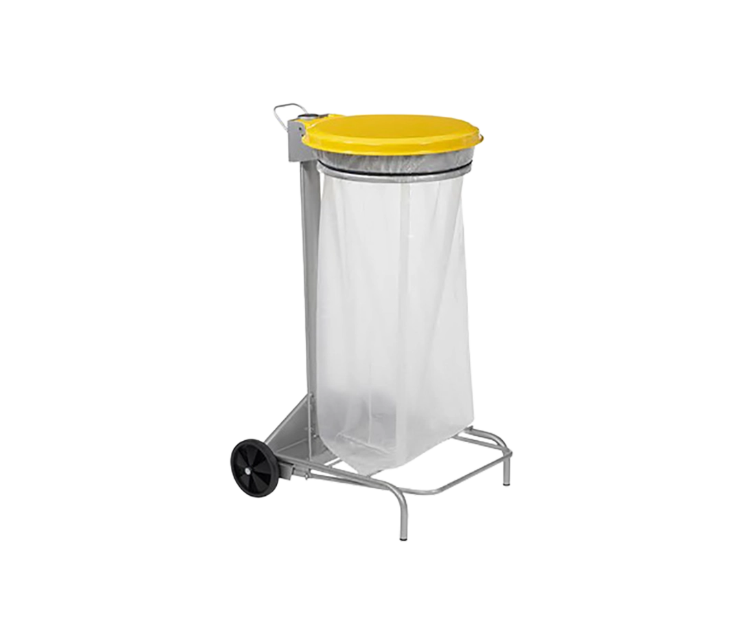 Support sac poubelle mobile - 110L
