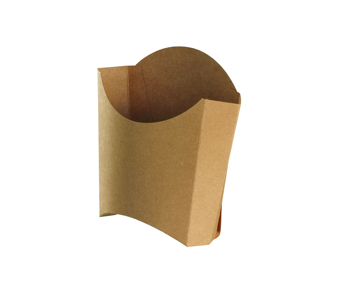 Cornets a frites kraft brun 77x90x110 - x100