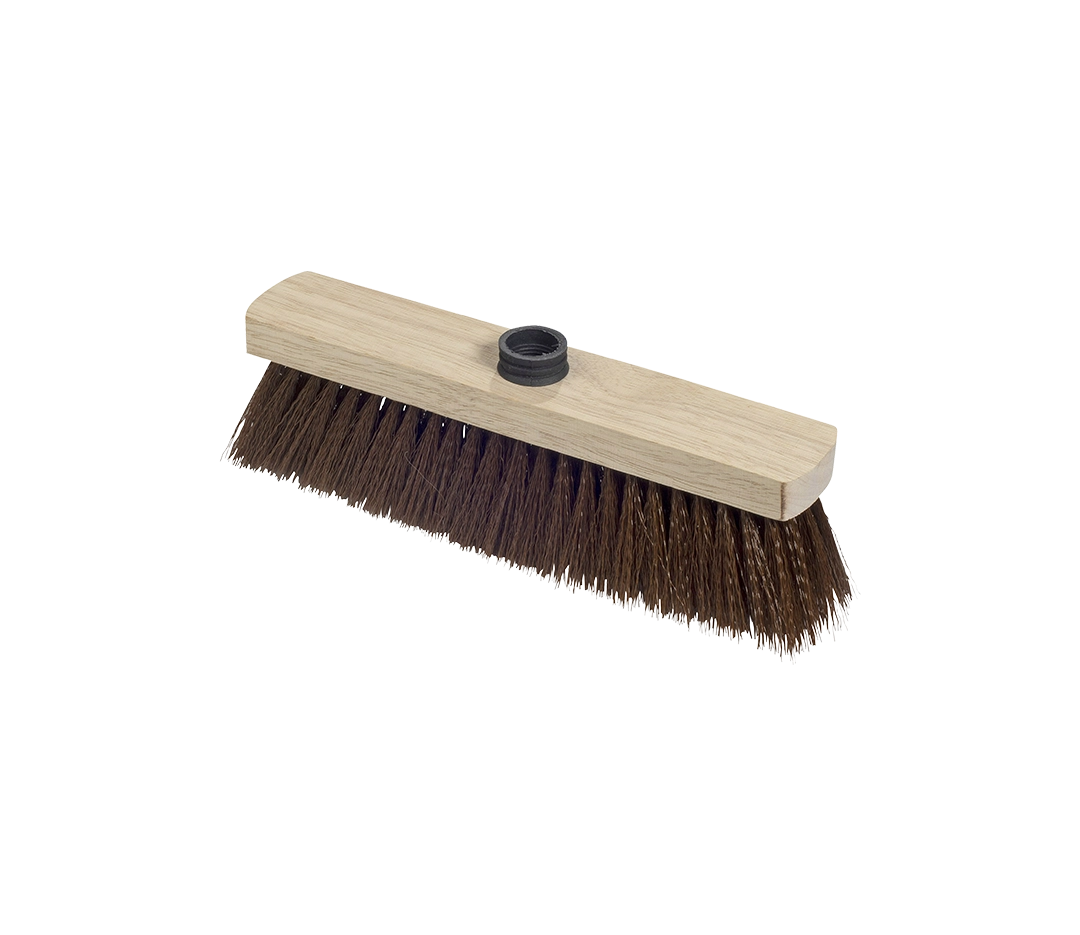 Balai coco bois douille vis - 29cm