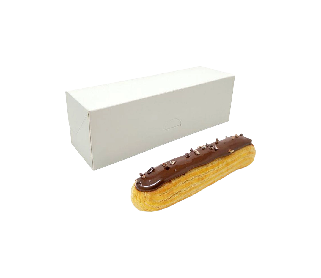 Boite pâtissière blanche 18x6x6cm - x50
