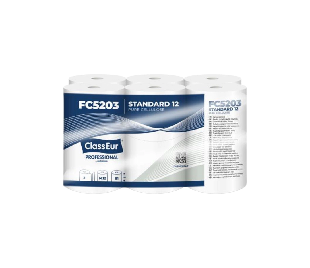 Papier toilette standard blanc - x12