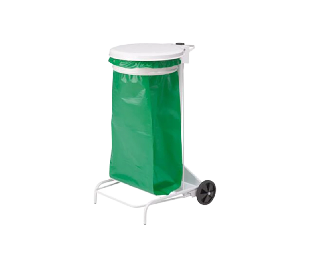 Support sac poubelle acier - 110L