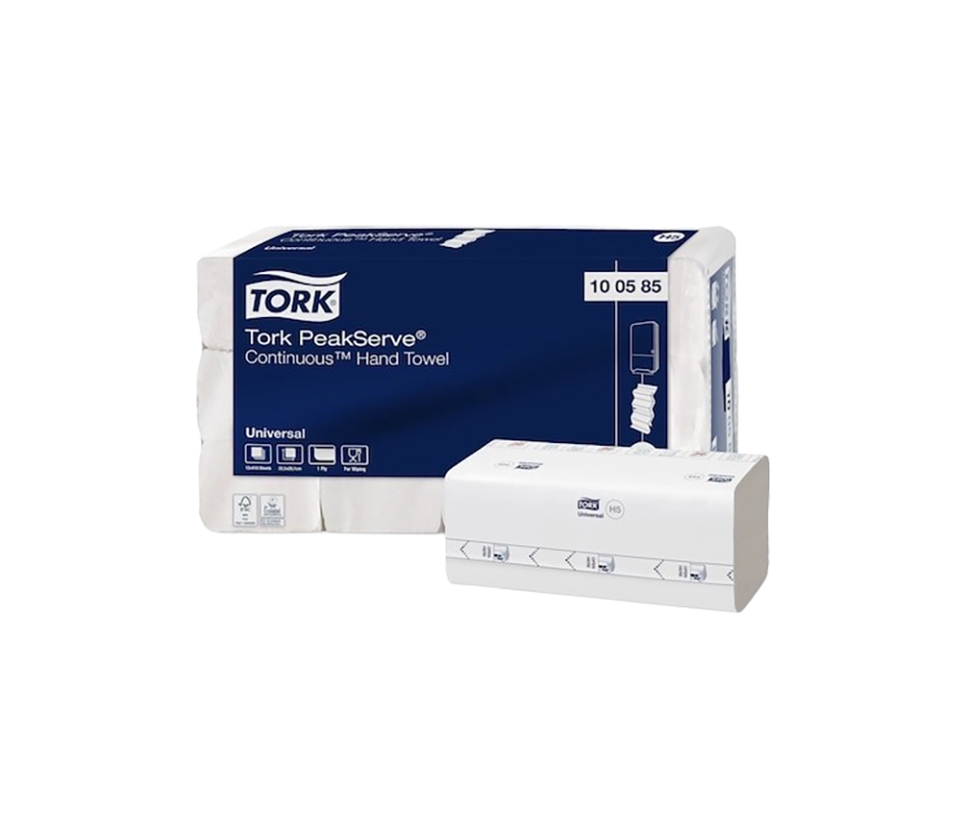 Essuie-mains continus 410 feuilles - 12 sachets