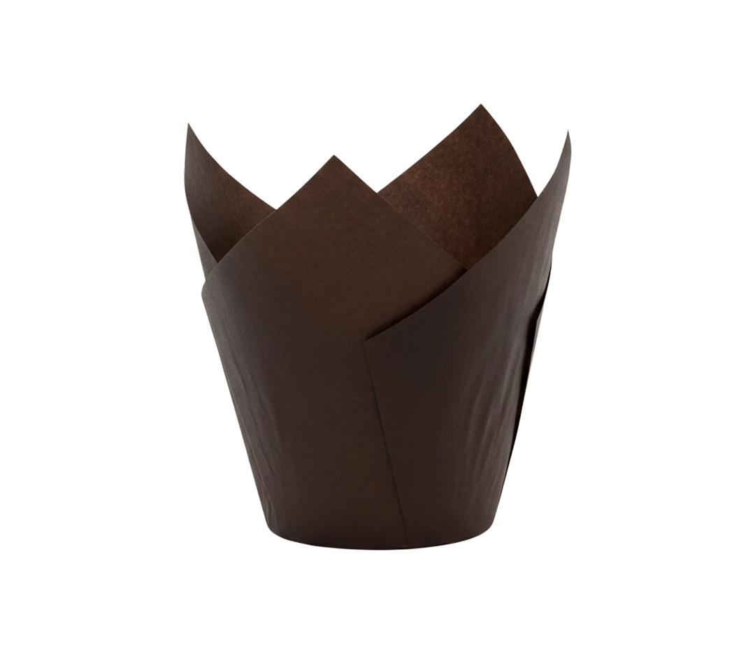 Caissettes Tulip Cup Brun 50x160 - x180