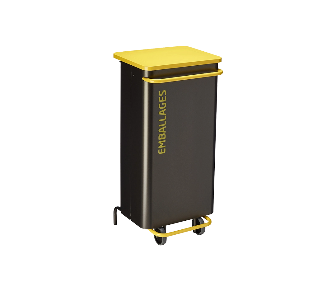 Poubelle tri jaune NOMADE - 110L