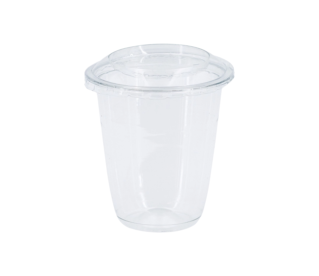 Pot à dessert et couvercle transparent - x50