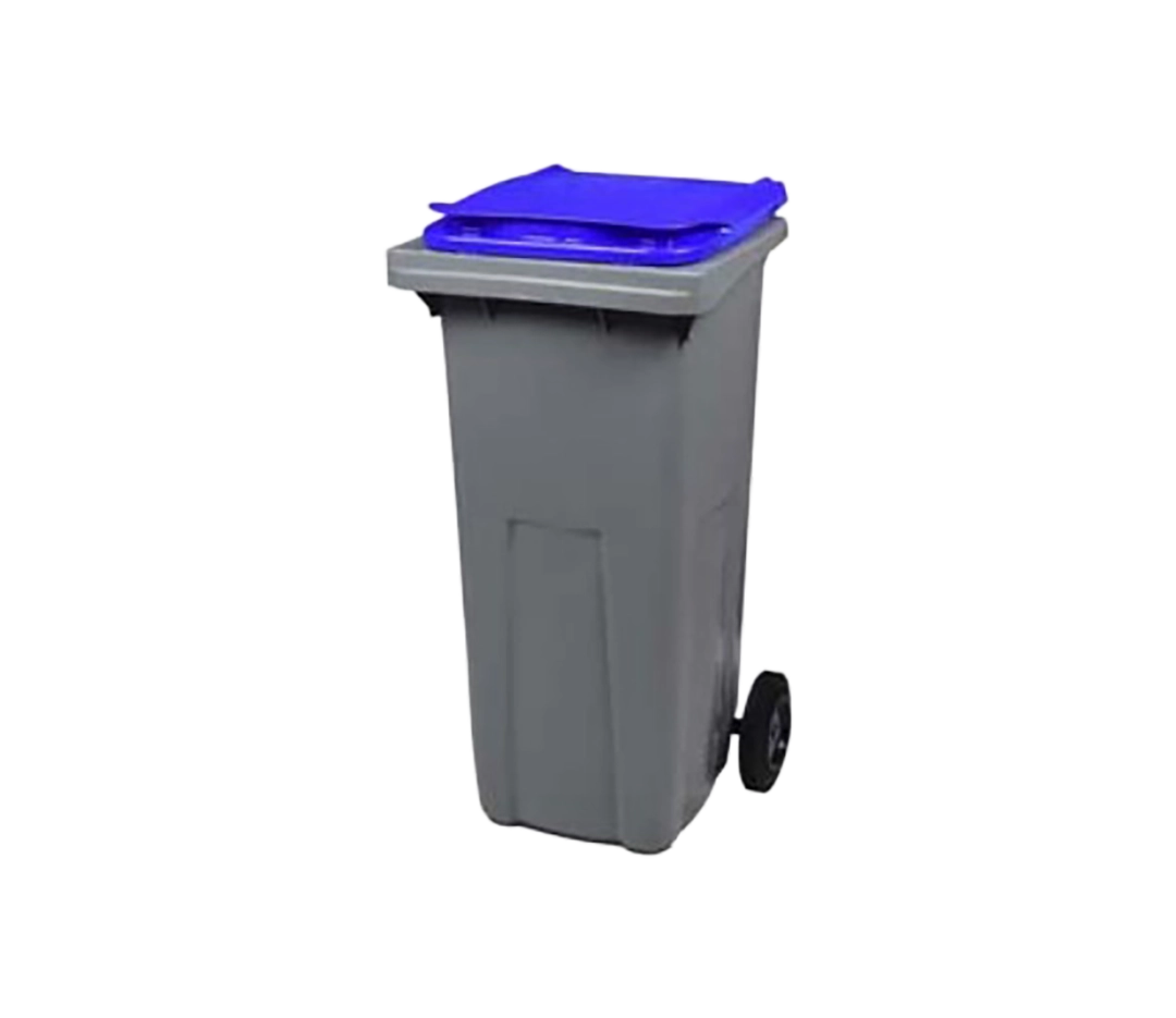 Poubelle 2 roues gris/bleu KOROK - 240L