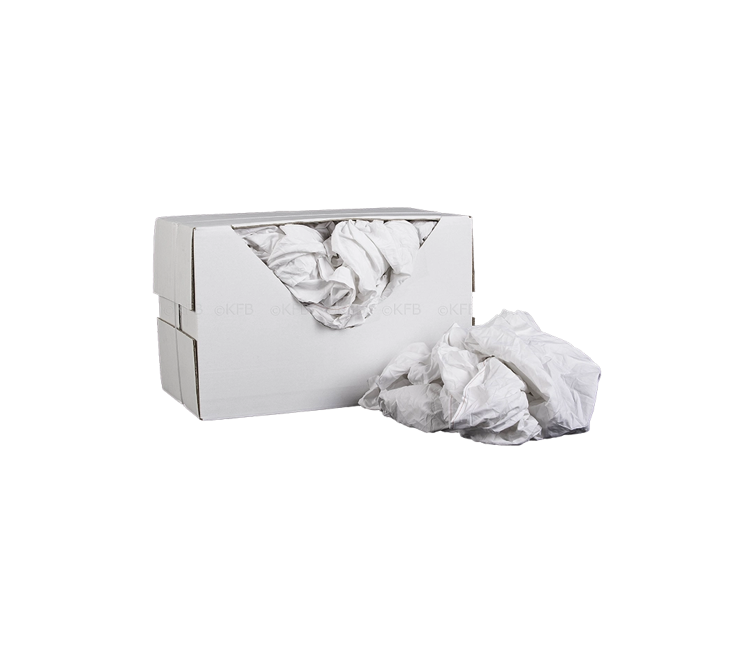 Chiffons blancs d'essuyage - 10kg