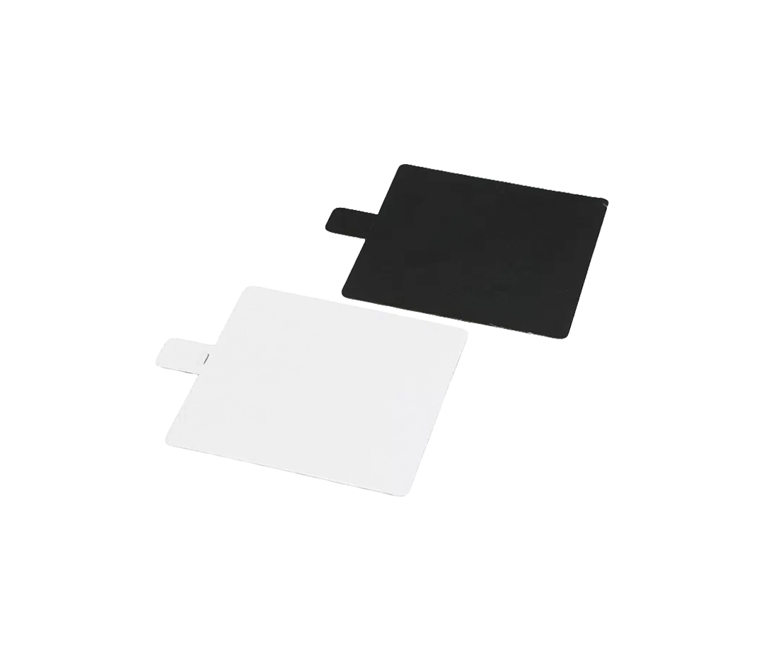 Carre Languette Or & Blanc 8x8 cm - x200