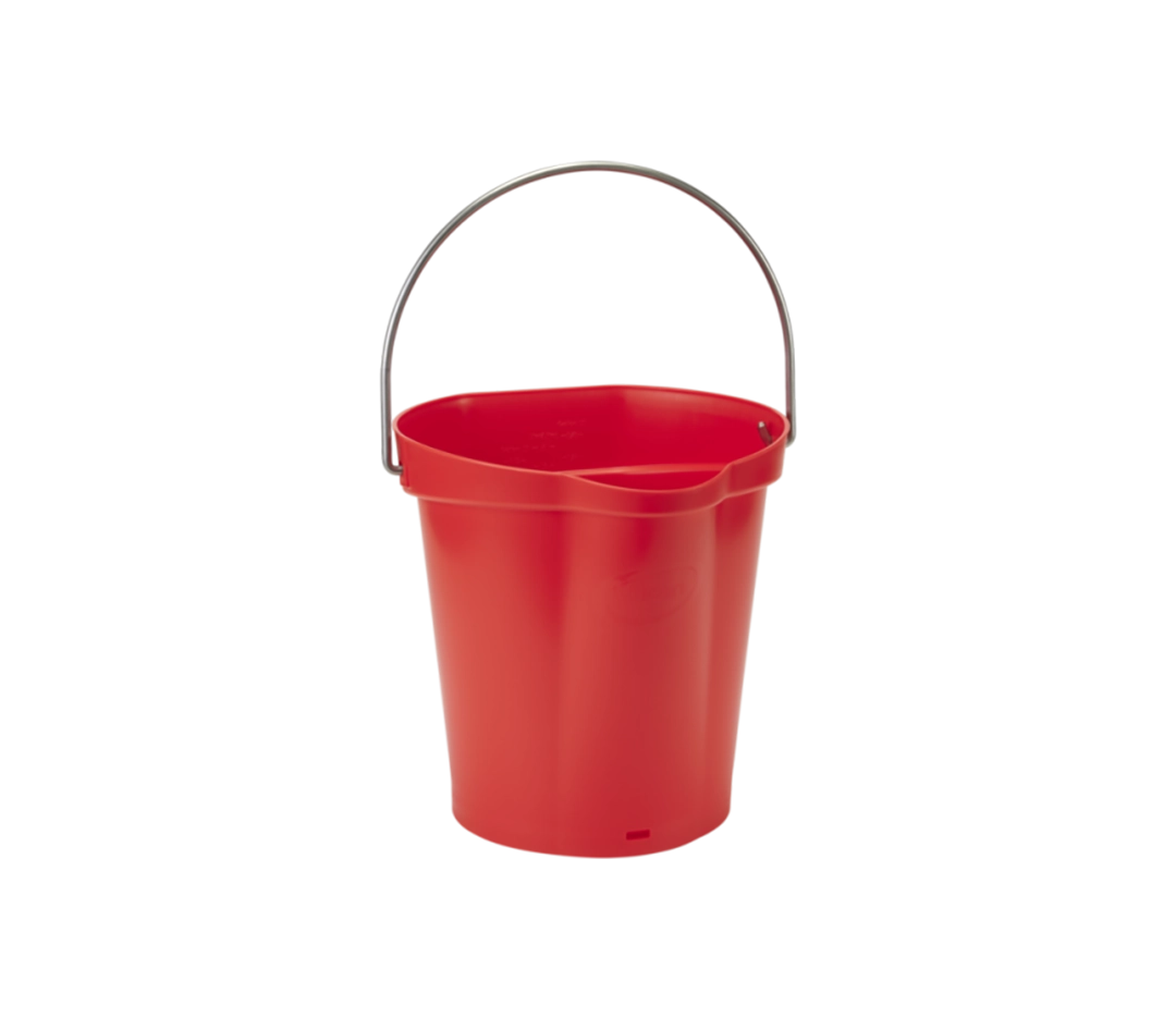Seau gradué à bec verseur rouge - 6L