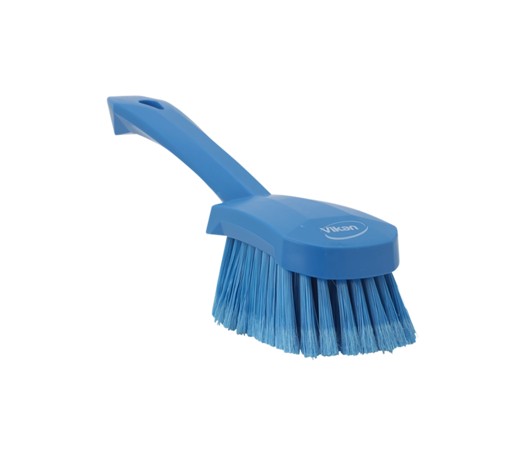 Brosse ergonomique à main bleue - 27cm