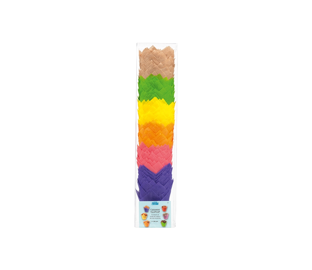 Caissettes tulipcup couleur 150x50mm - x240