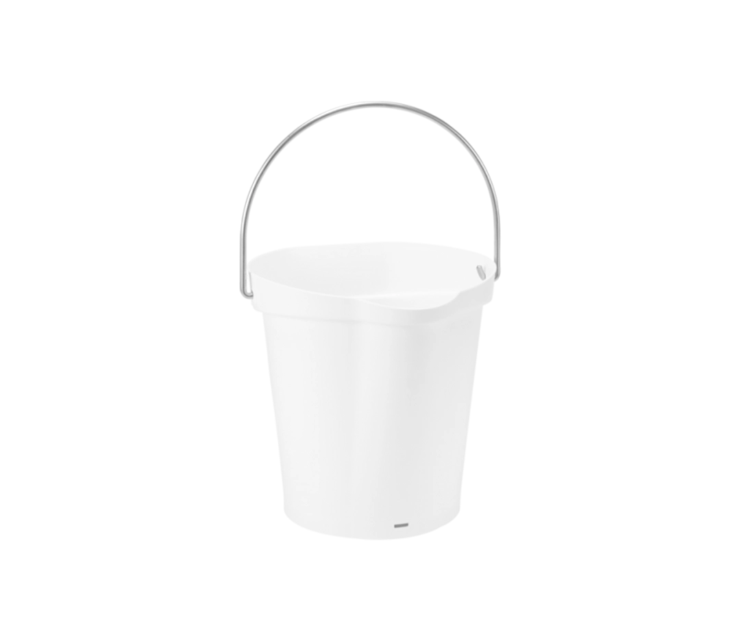 Seau gradué a bec verseur blanc - 6L