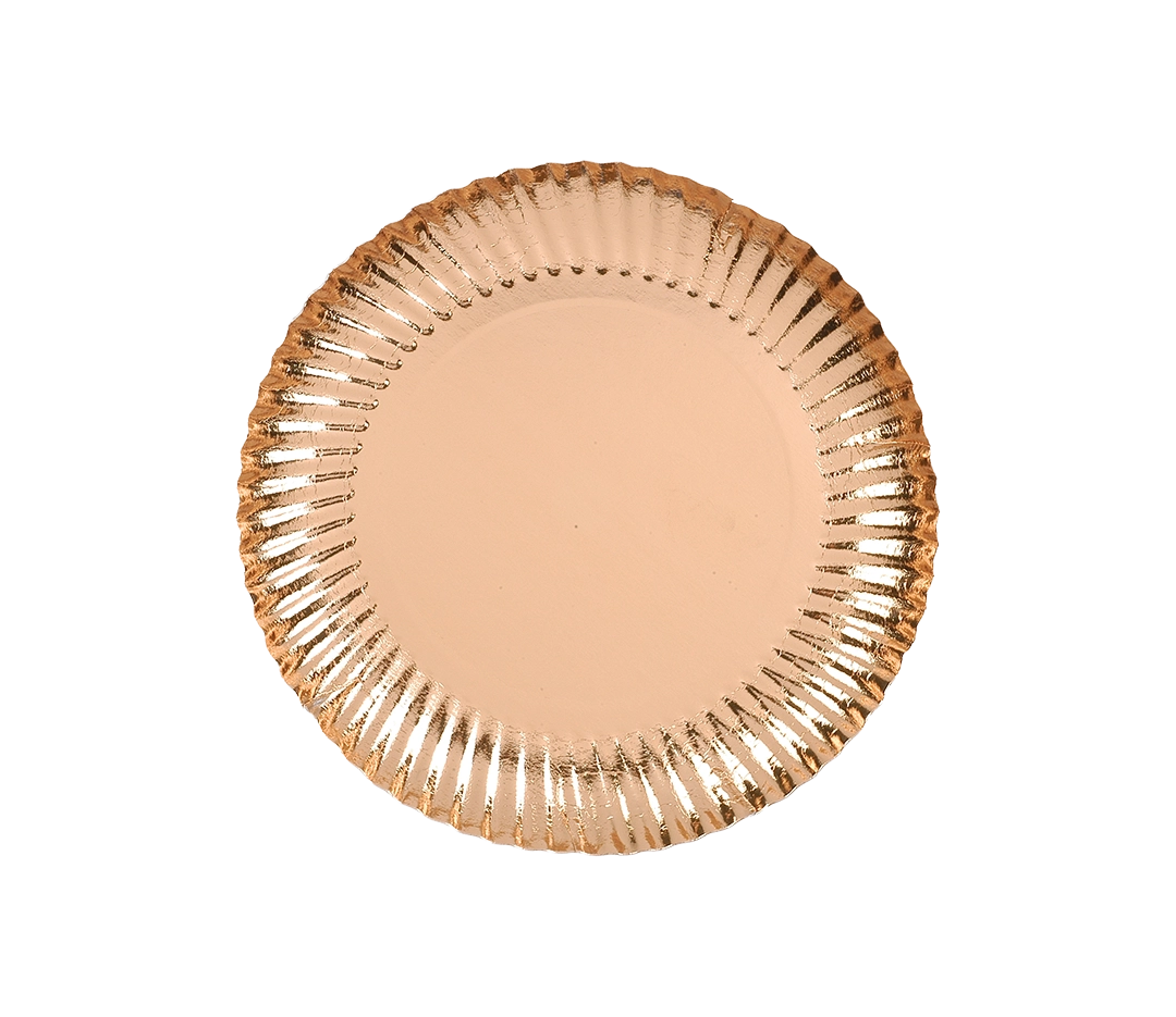 Assiette savarin dorée 12.5cm - x50