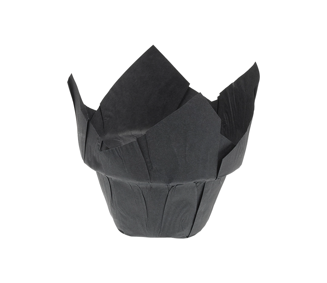 Caissettes Tulipcup Noires - 160/50 - x150