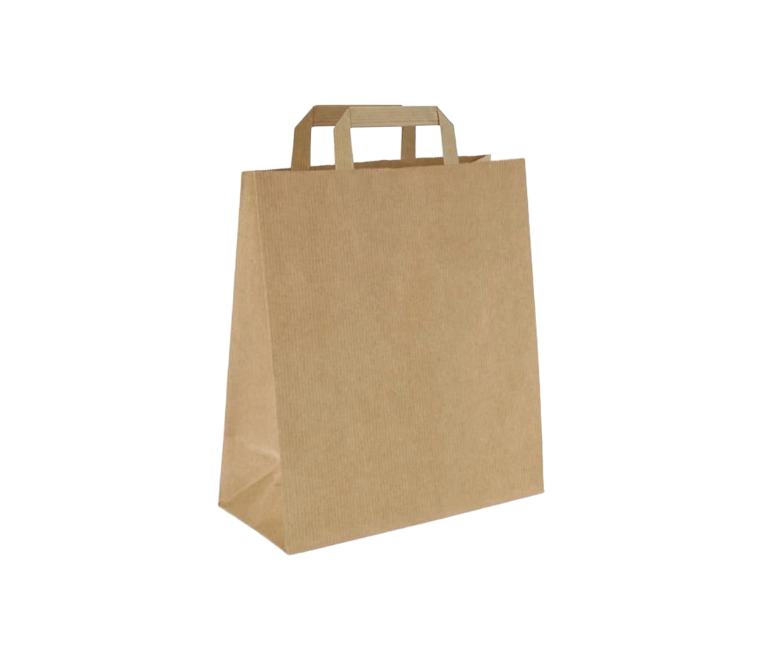 Sac cabas kraft à anses 26+14x29cm - x250